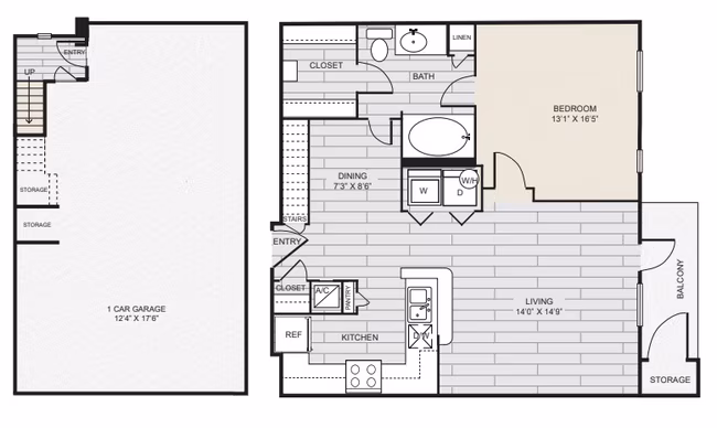 Unit 250A 250A floor plan